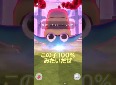 ダイマックス100％‼️オムナイト🐌💦#ポケモンgo #pokemongo #pokemongoshorts