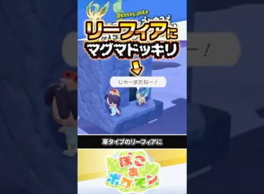 【トラップハウス】リーフィアにマグマドッキリ仕掛けてみた #ぽこあポケモン #ポケモン #ぽこポケ