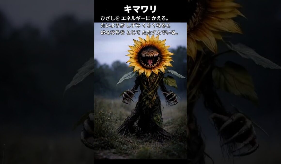 【キマワリ】ポケモン図鑑の説明文だけでAIにリアルなモンスター作らせてみた【メガヤンマ】