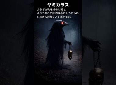 【ヤミカラス】ポケモン図鑑の説明文だけでAIにリアルなモンスター作らせてみた【ウパー】