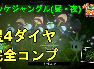 【Newポケモンスナップ】ミッケジャングル(昼・夜)で撮れる星4ダイヤ21種"徹底解説"