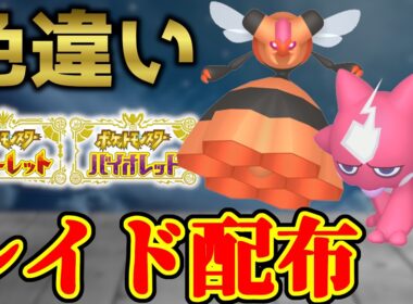 【ダブル配布！】 色エレズン＆色ビークイン 色レイド配布 shiny raid 【ポケモンSV】#参加型配信