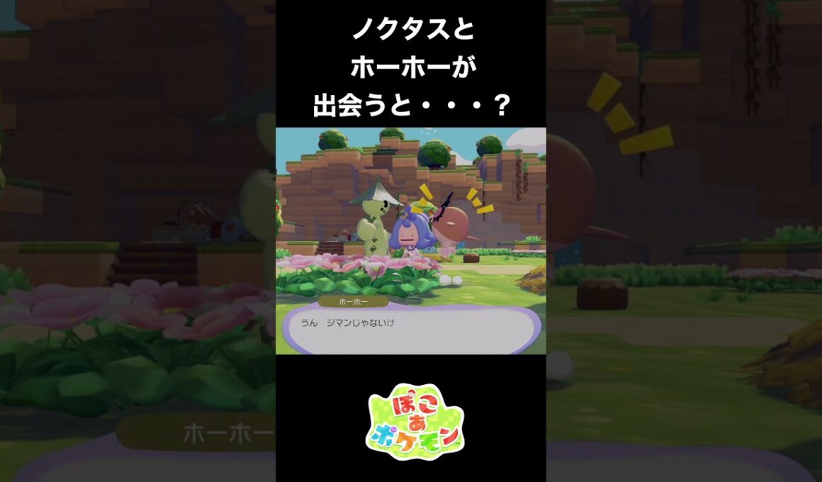 【ぽこあポケモン】ノクタスとホーホーが出会うと？？【ぽこポケ】 #ポケモン　 #nintendoswitch