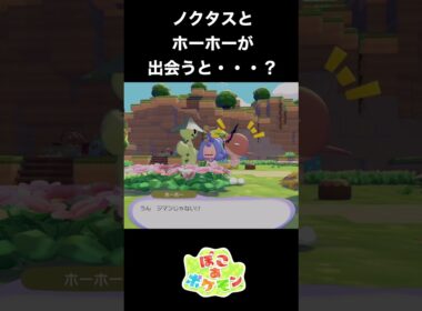 【ぽこあポケモン】ノクタスとホーホーが出会うと？？【ぽこポケ】 #ポケモン　 #nintendoswitch