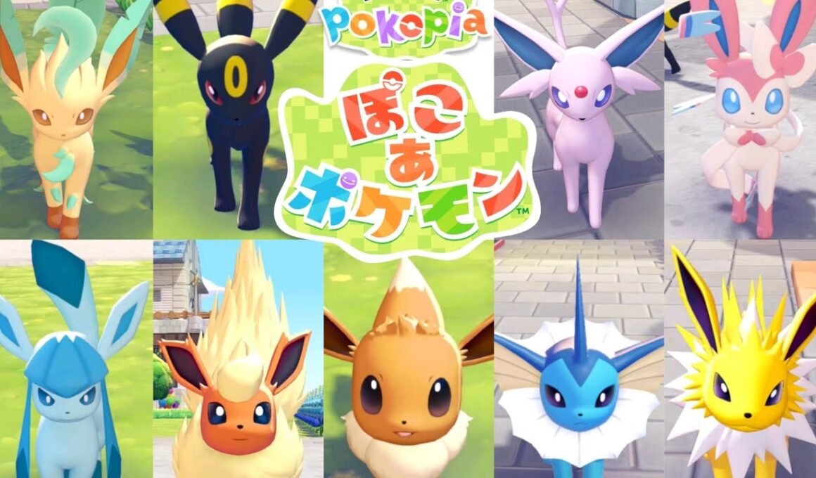 【ぽこあポケモン】 ブイズの可愛い表情など まとめ！pokopia Eevees