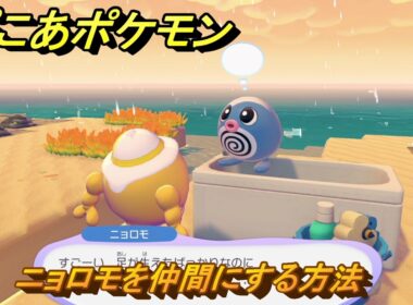 ぽこあポケモン　ニョロモを仲間にする方法　キュキュッとお掃除　＃４０９　【ぽこポケ】