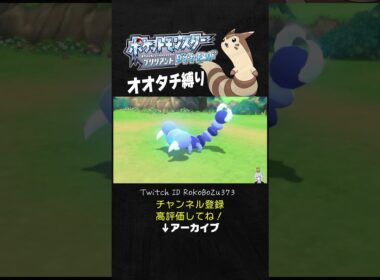 【オオタチ縛り旅】状態異常を自力で治すオオタチvs心配する漢vsメガダークライ。【ダイパリメイク／ポケモン／生放送切り抜き】