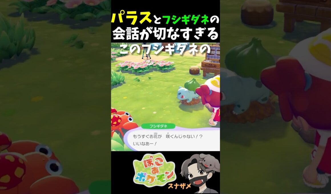 SNSで話題になった「パラスとフシギダネ」の特別イベント会話を実際に聞いたらヤバすぎた…【ぽこあポケモン ぽこポケ 初心者向け攻略】 #shorts #ゲーム実況