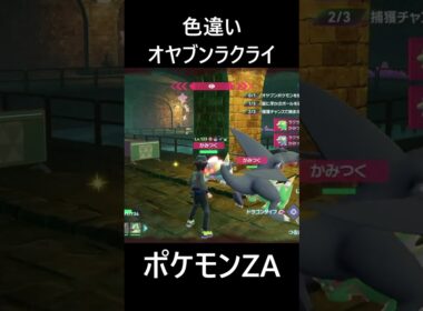 色違いオヤブンラクライ ポケモンレジェンズZA M次元ラッシュ Pokémon LEGENDS Z-A Mega Dimension #shorts #ポケモン