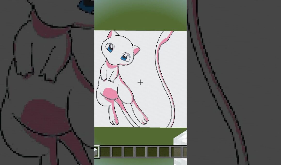 〇〇した人のミュウ#Minecraft#マイクラ #マインクラフト #ピクセルアート # shorts#ポケモン#ミュウ