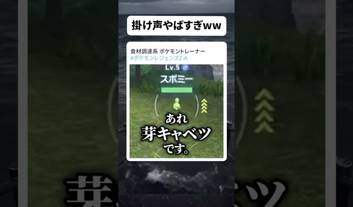 スボミーを芽キャベツと言ってしまう【#ポケモンレジェンズza 】