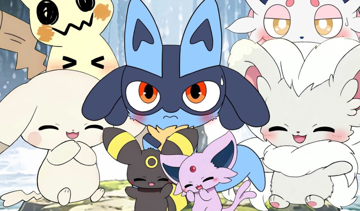 チラチーノと一緒に、ルカリオにでっっっかい滝をプレゼントしよう！【ぽこあポケモン】