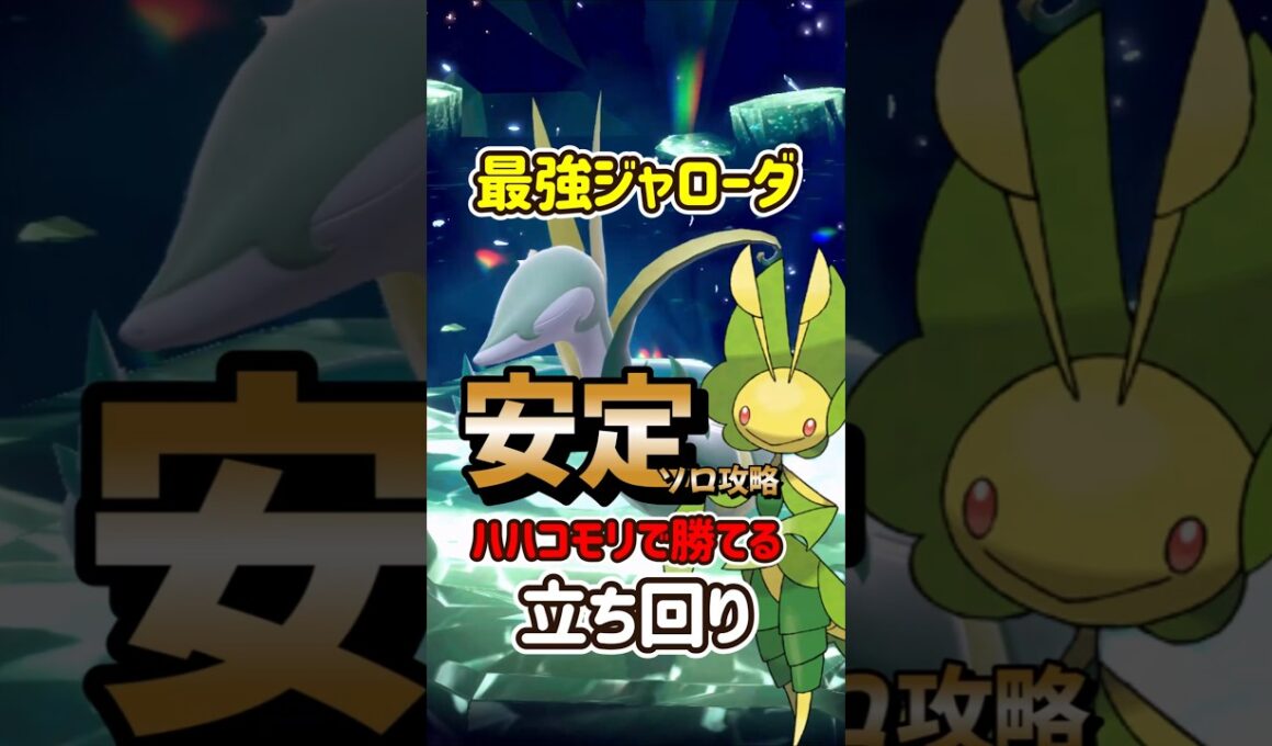 【ポケモンSV】安定ソロ攻略！最強ジャローダ対策はハハコモリで勝てる立ち回りを解説！ポケモンスカーレットバイオレット #ポケモンsv #ポケモン #Shorts