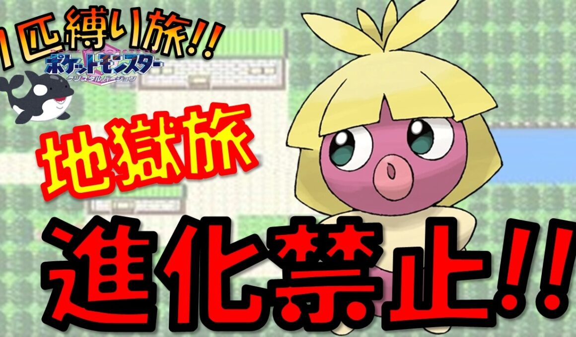 【絶望】ムチュール1匹で『進化禁止』縛りしたら、マジで地獄を見た【ポケモン実況】