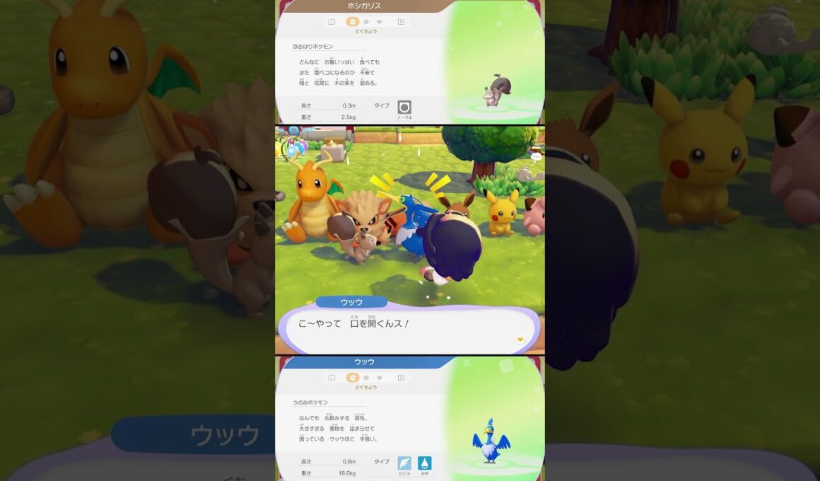 ホシガリスとウッウの特殊会話 #ぽこあポケモン #ポケモン #switch2 #shorts