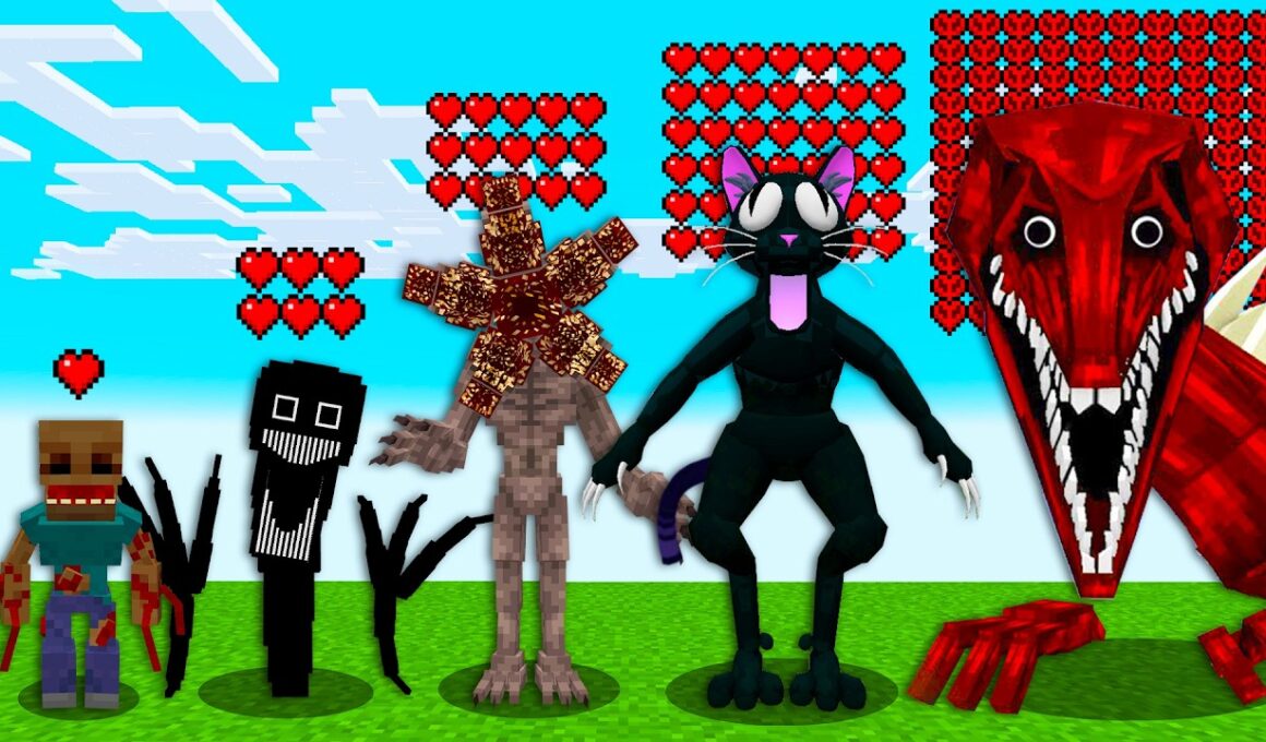 新しい都市伝説モブたちに変身できる世界がヤバすぎた【まいくら・マインクラフト・感染者/呪いのガスト/Apollyon/The Cats/Bloodbath Godzilla】