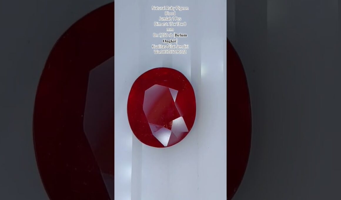 Natural ruby Pigeon Blood #fypシ #ruby #pigeon