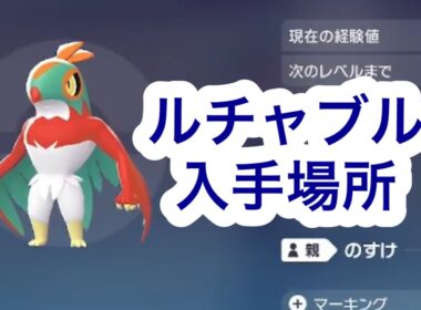 【ポケモンZA】ルチャブル入手場所