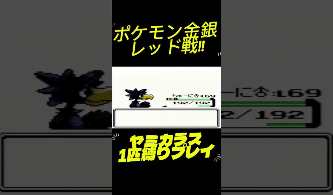 【ポケモン金銀】ポケモン1匹縛りプレイ!! ヤミカラスきみに決めた！#ポケモンクリスタル #ポケモン金銀 #ポケモン初代 #ポケモン #縛りプレイ #ゲーム実況 #RTA
