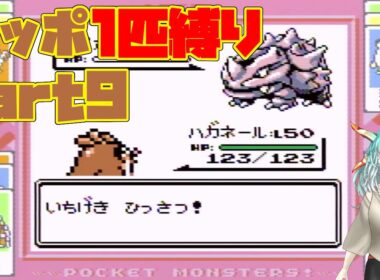 【ポケモン赤】ポッポ1匹でチャンピオン目指す！part09【縛りプレイ】