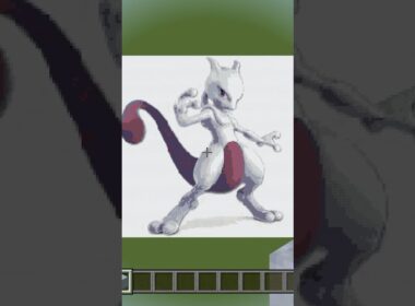 〇〇した人のミュウツー#Minecraft#マイクラ #マインクラフト #ピクセルアート #ポケモン #ミュウツー# shorts