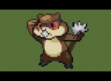 ［マイクラ］黙々とミネズミを作る［ポケモンドット絵］