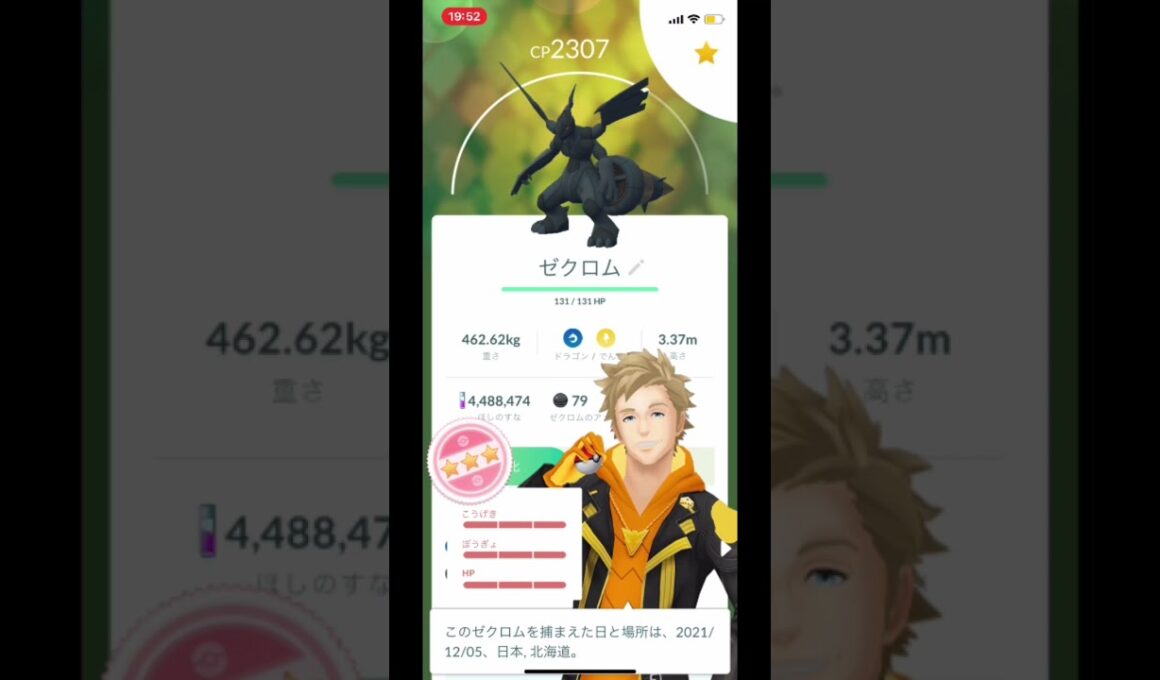 【ゼクロム100％】#shorts #Shorts #pokemongo #ゼクロム　#ポケモンgo ＃100％ #ゼクロム100％ ＃ポケモン　＃初ゲット