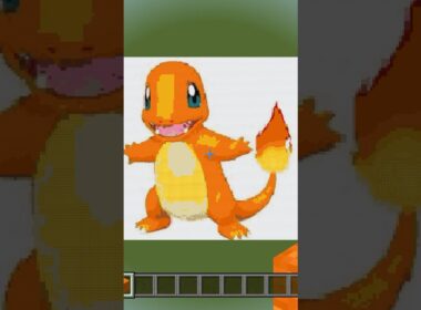 〇〇した人のヒトカゲ#Minecraft#マイクラ #マインクラフト #ピクセルアート #ポケモン #ヒトカゲ# shorts