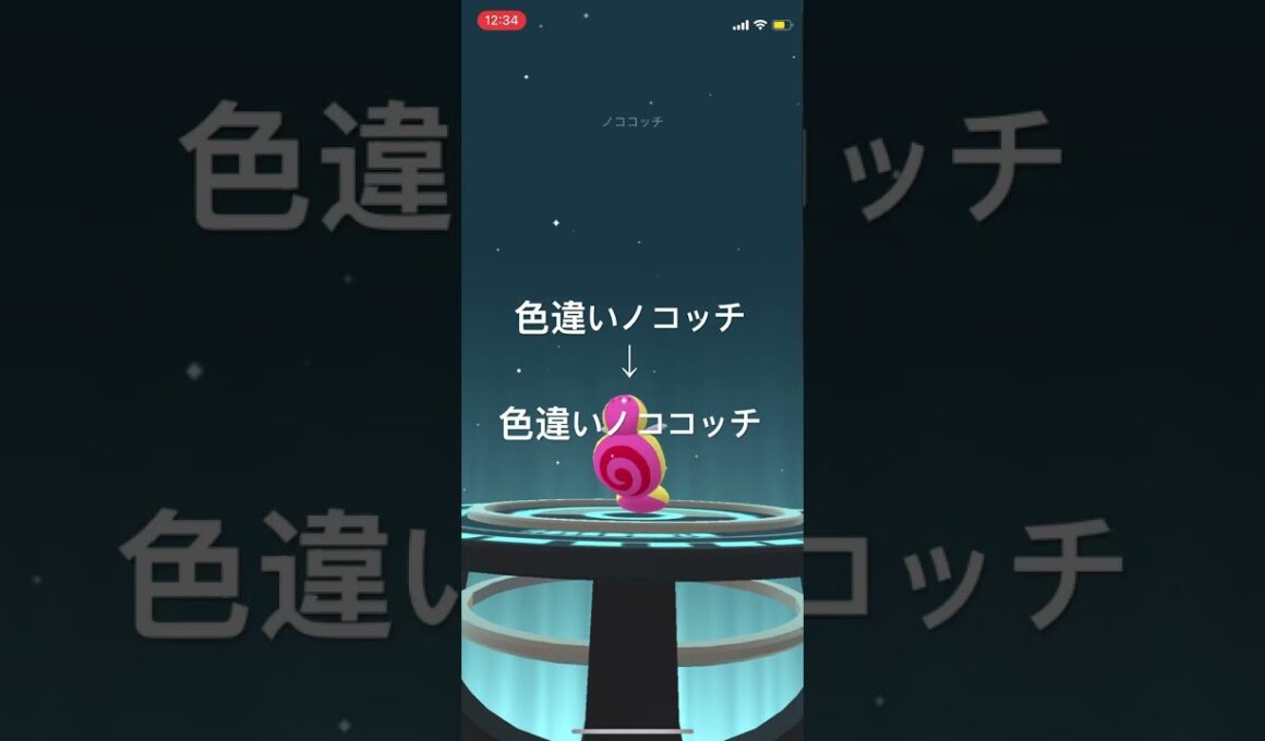 ポケモンGO 色違いノコッチを色違いノココッチへ進化！ #pokémon #ポケモンgo #ポケモン #pokemongo