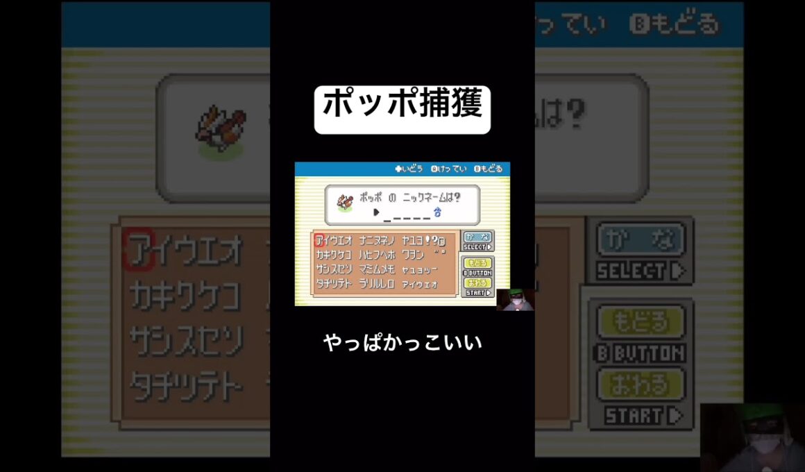 【ポケットモンスターリーフグリーンノーマルタイプ縛り切り抜き】ポッポ捕獲編　#ポケモン #ゲーム実況 #ゲーム #pokemon