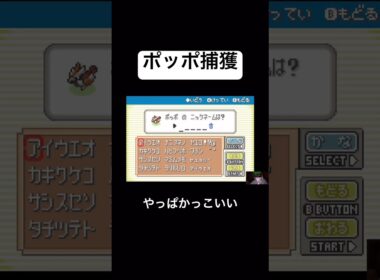 【ポケットモンスターリーフグリーンノーマルタイプ縛り切り抜き】ポッポ捕獲編　#ポケモン #ゲーム実況 #ゲーム #pokemon