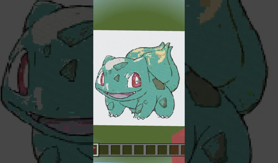 〇〇した人のフシギダネ#Minecraft#マイクラ #マインクラフト #ピクセルアート #ポケモン #フシギダネ# shorts