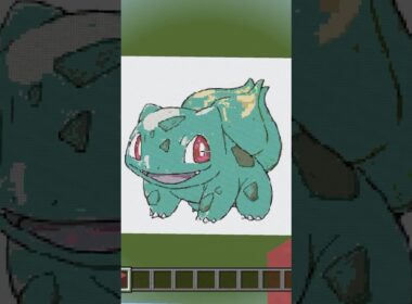 〇〇した人のフシギダネ#Minecraft#マイクラ #マインクラフト #ピクセルアート #ポケモン #フシギダネ# shorts