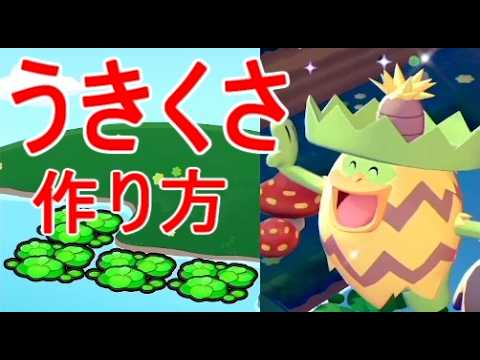 【ぽこあポケモン】うきくさ作り方・生息地ルンパッパ入手場所switch2攻略ゲーム実況