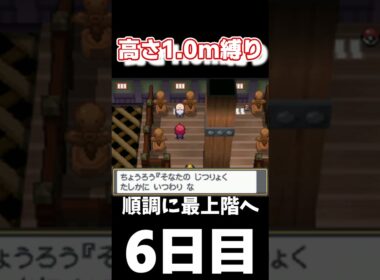 マダツボミの塔の頂上に行くと、、！ 6日目。【高さ1.0mポケモン】#shorts