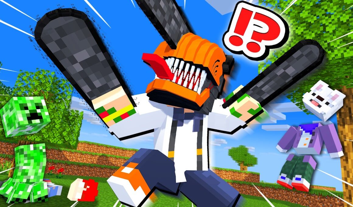 【アニメ】『チェンソーマン』になってマイクラの悪魔を倒しまくれ！全ての悪魔を狩るマインクラフト🩸🔪【まいくら・Minecraft】よろずや🍭