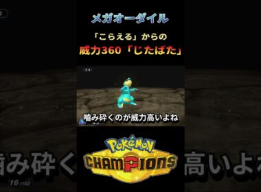 メガオーダイル「ドラゴンスキン」で威力360の「じたばた」！衝撃の結末【ポケモンチャンピオンズ】 #ポケチャン #ポケモンチャンピオンズ #ポケモン #PokémonChampions #実況プレイ