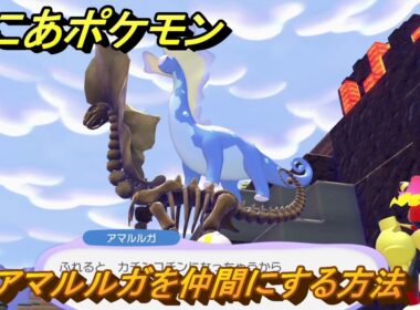 ぽこあポケモン　アマルルガを仲間にする方法　ツンドラのカセキ展示台　＃４９７　【ぽこポケ】