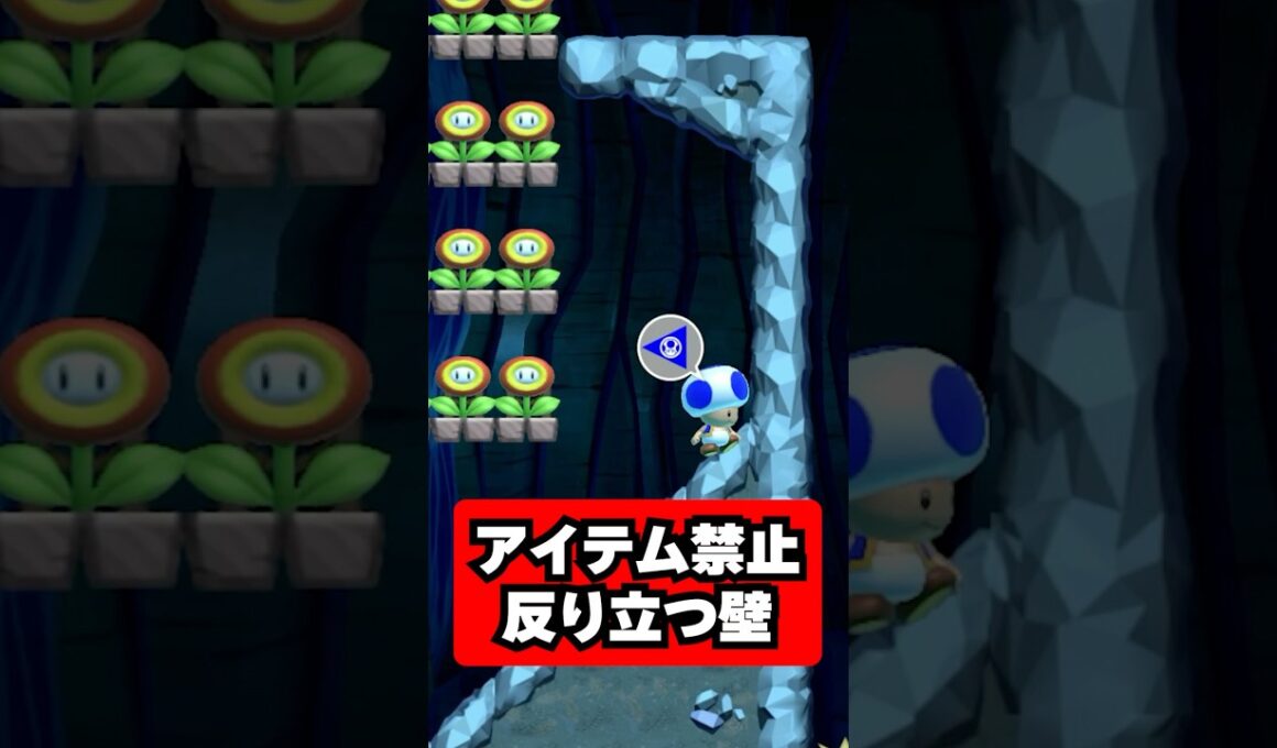 〇〇禁止の反り立つ壁、ファイヤー取ったら即終了なんだけどｗｗｗ【マリオメーカー２】