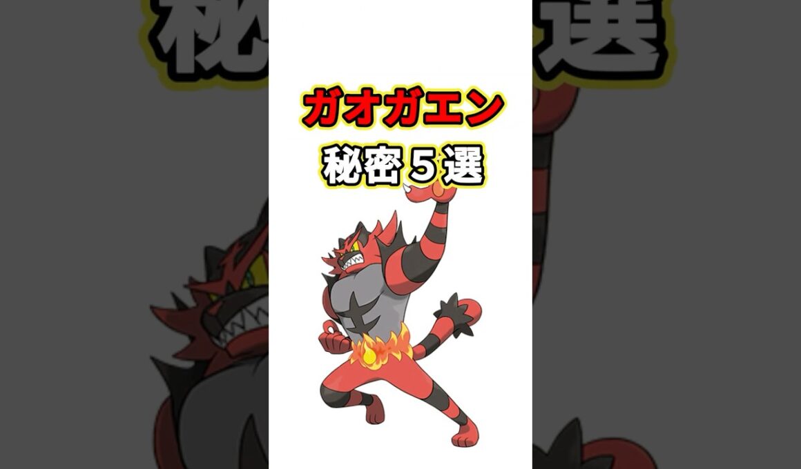 ガオガエンの秘密　ポケモン解説