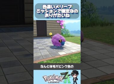 色違いのメリープミッションで確定なのうれしいね『Pokémon LEGENDS Z-A』  #ポケモンレジェンズZA #pokemonlegendsza #shorts