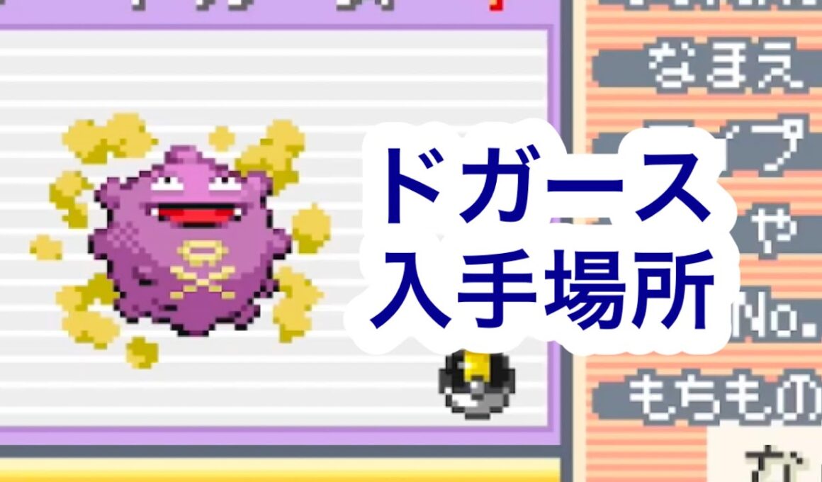 【ポケモンFRLG】ドガース入手場所