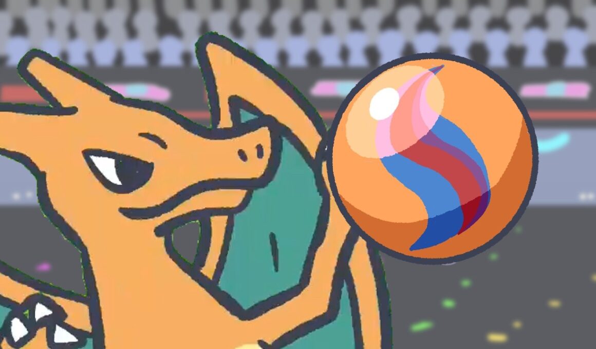 メガストーンを間違えたリザードン