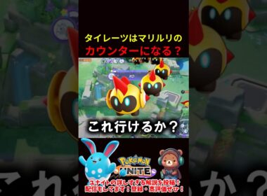 タイレーツはマリルリのカウンターになる？【ポケモンユナイト】
