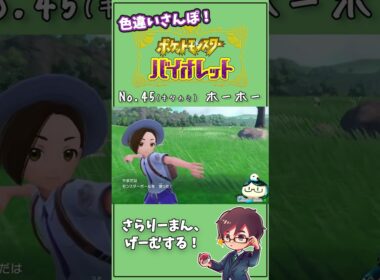 キタカミ上陸の１匹目！ キタカミNo.45 ホーホー　#Shorts #ポケモン #ポケモンsv