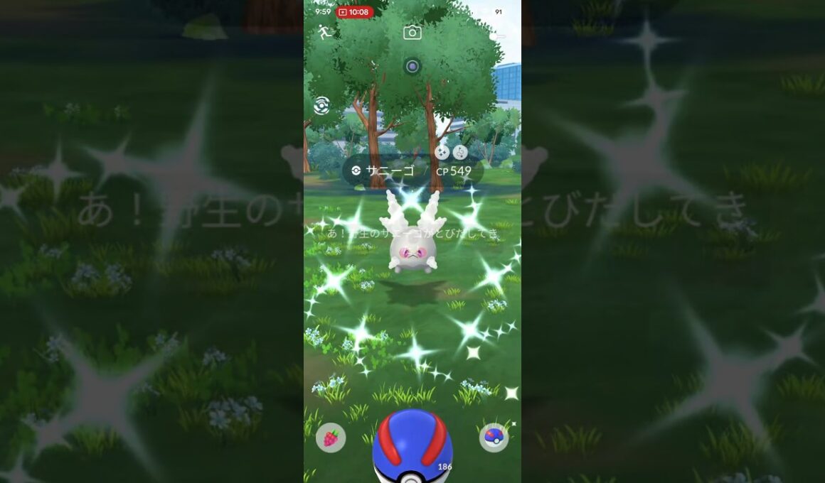 ガラルサニーゴ色違い #pokemongo #ポケモンgo