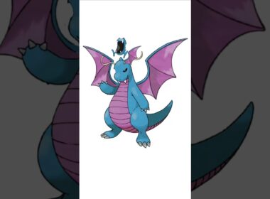 カイリュー＋ゴルバット。闇竜　#ポケモンフュージョン #メガカイリュー #色違いポケモン #伝説のポケモン #改造ポケモン