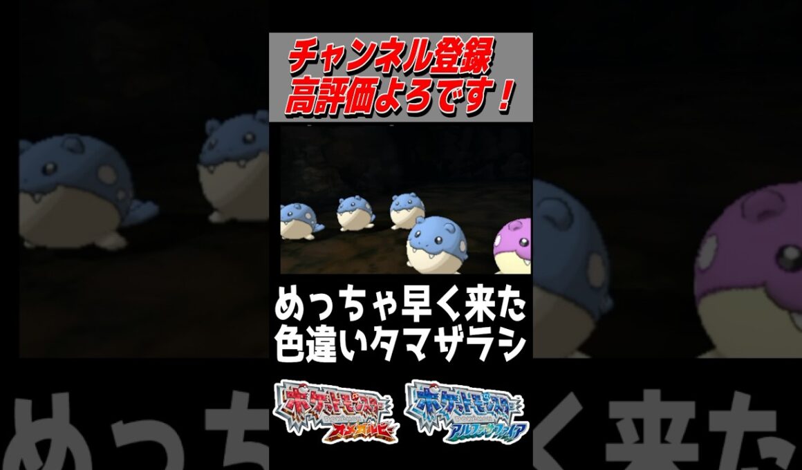 嫌いな人は居ないはず色違いタマザラシ！【ポケモンORAS】#色違い #色違い厳選 #oras