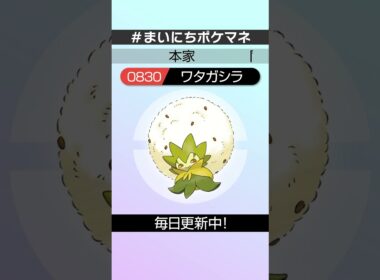 [ワタシラガ] 毎日ポケモンの鳴き声モノマネ - 830日目 #まいにちポケマネ #shorts #ポケモン