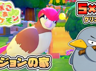 【ぽこ あ ポケモン】ピジョンの家を作るぞ！55クリエイトに挑戦【ぽこポケ初見プレイ】【ライブ/配信中】【朝活】